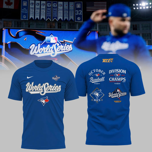 Toronto Blue Jays 2025 World Series Collection Therma Fleece Tshirt v6