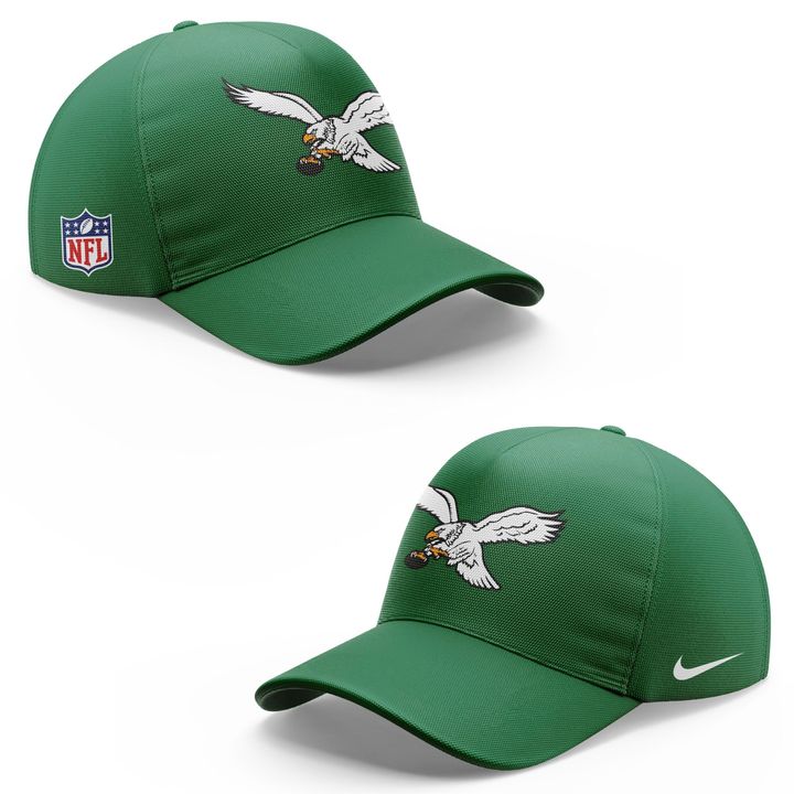 Men's NFL Philadelphia Eagles Throwback Green Hoodie