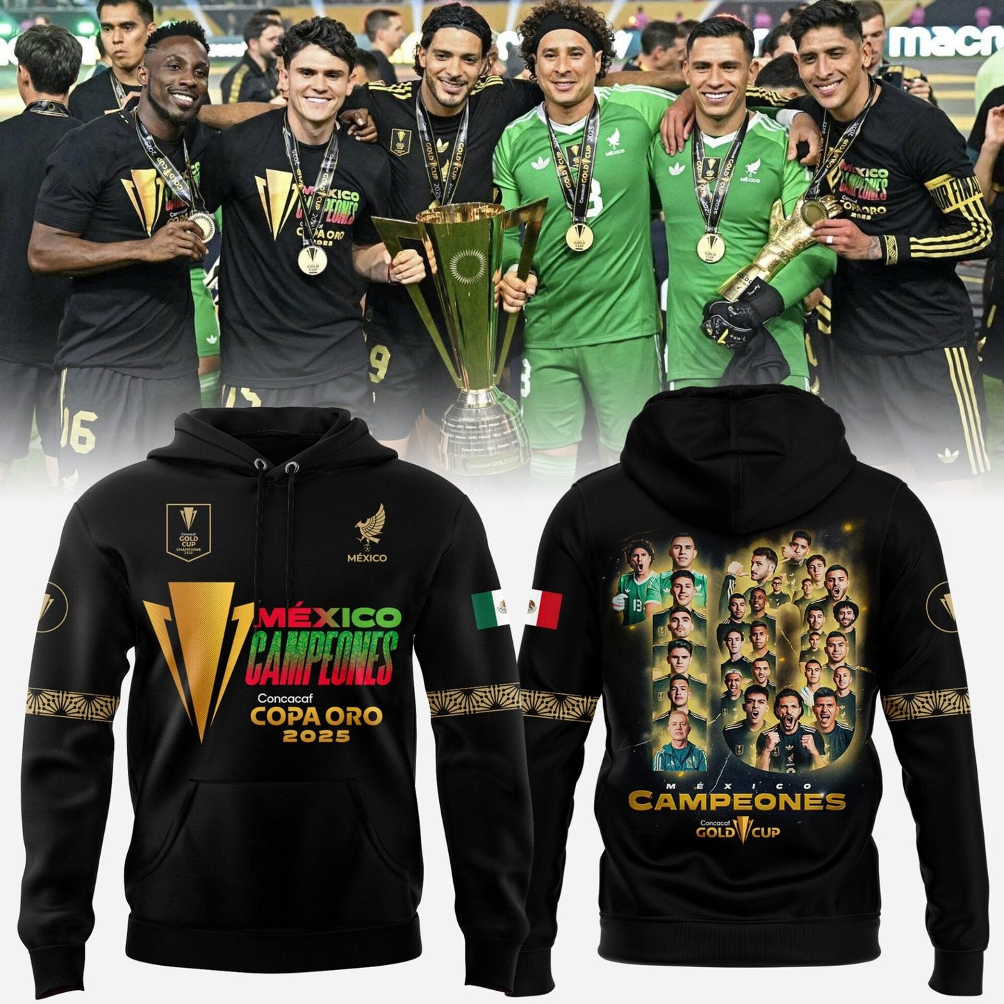Limited Edition México x Concacaf Gold Cup 2025 Hoodie
