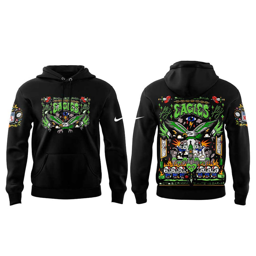 Philadelphia Eagles Hasta La Muerte 2025 Combo Hoodie