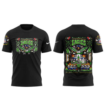 Philadelphia Eagles Hasta La Muerte 2025 Combo T-Shirt