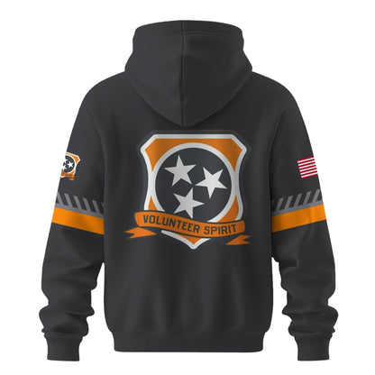 2025 Tennessee Volunteers Grey Football Zip Hoodie Exclusive Design