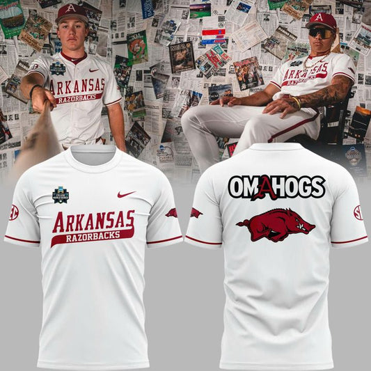 Special New Men's College World Series Omahogs Tshirt