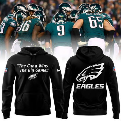 Unisex Philadelphia Eagles x It's Always Sunny in Philadelphia Homage Charcoal The Big Game Tri-Blend Hoodie