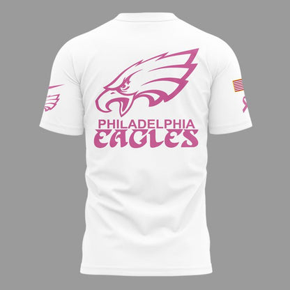 Exclusive Version Philadelphia Eagles Breast Cancer Awareness Tshirt 2025