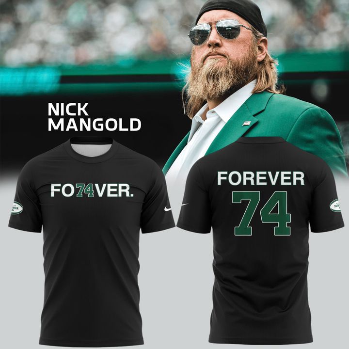 Forever. 74 Nick Mangold Black T-Shirt