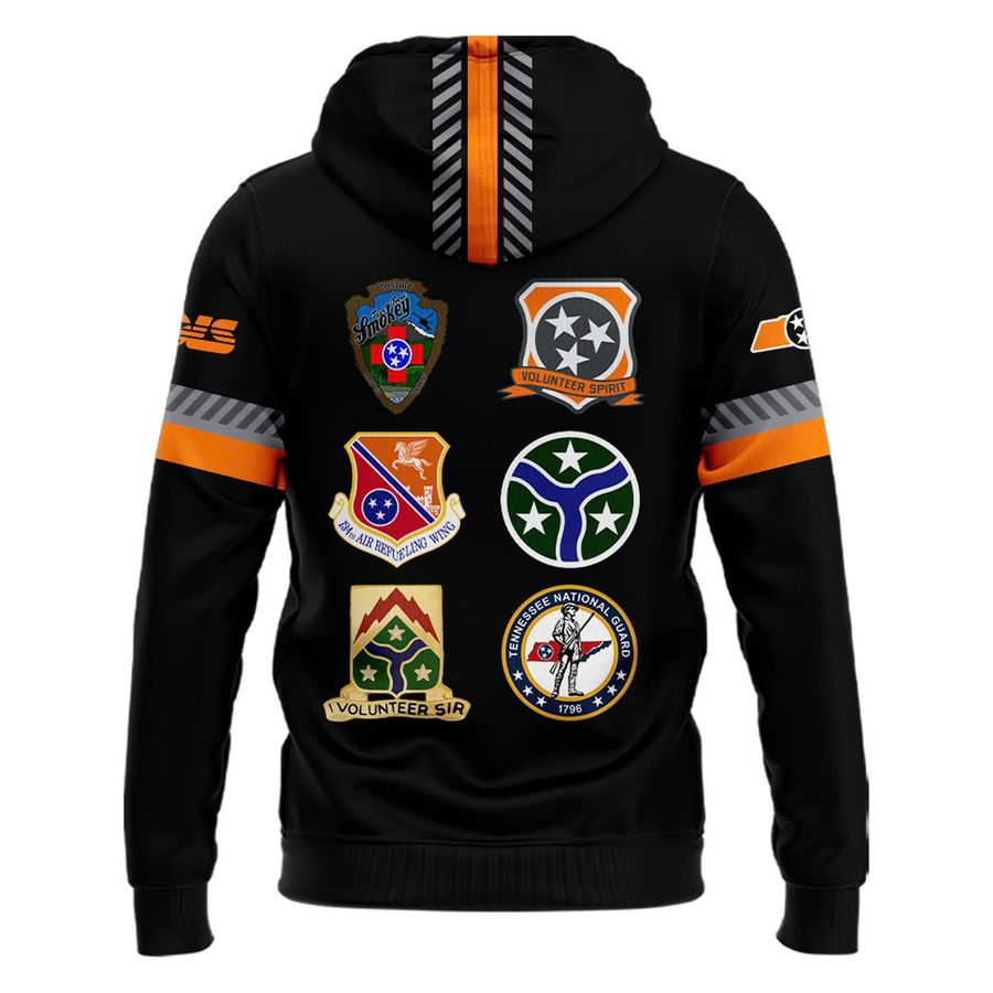 Special New Smoke Grey Tennessee Volunteers Spirit All Patchs Vols Hoodie