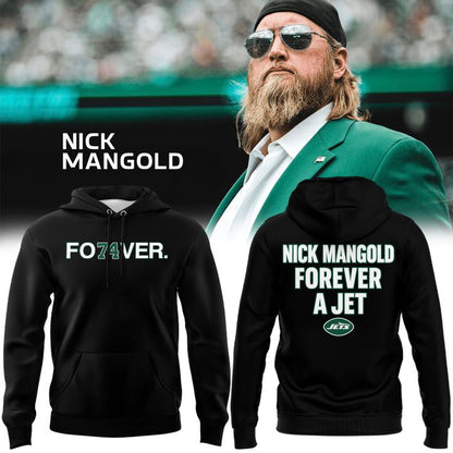 Forever. 74 Nick Mangold Will Forever Be A Jet Black Hoodie